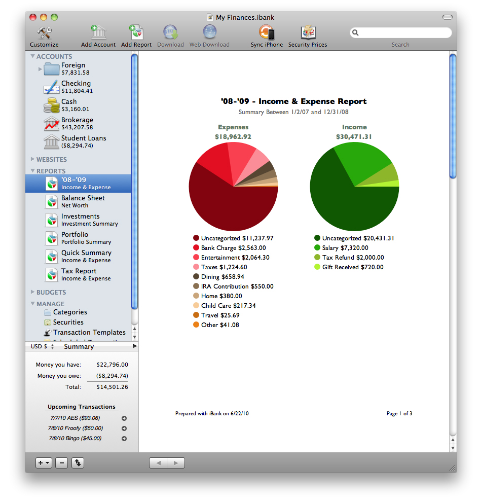 ibank 5 or quicken for mac